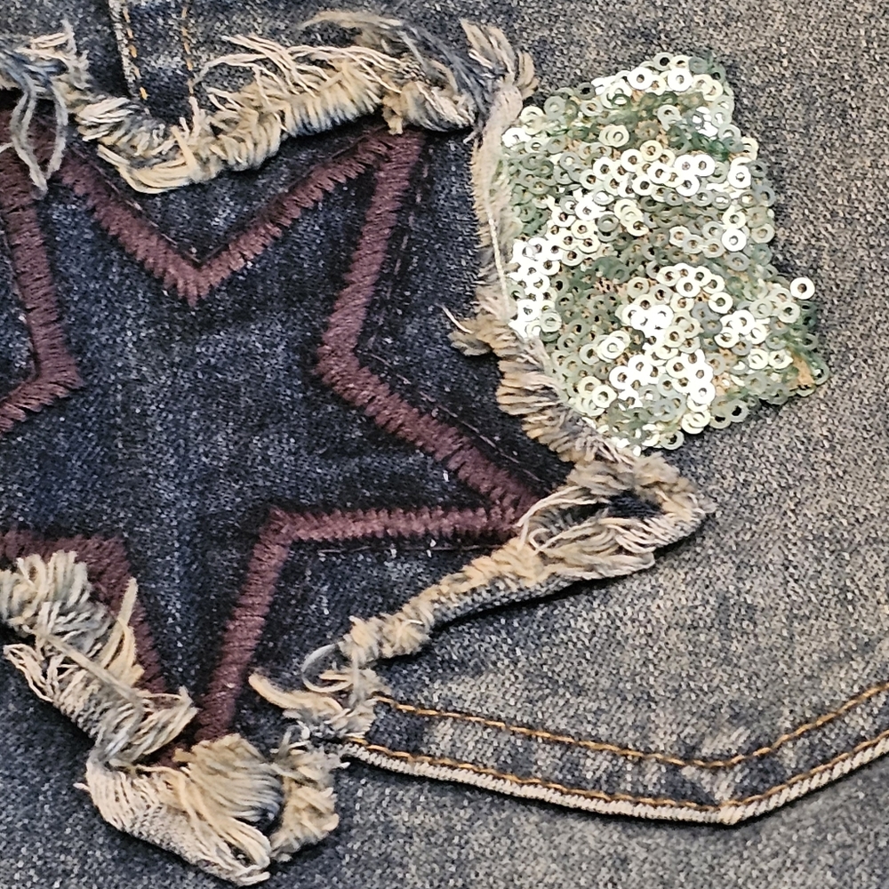 For the Republic Denim patches straight skinny leg size 8/28 ✨️Pre-owned - Picture 7 of 10